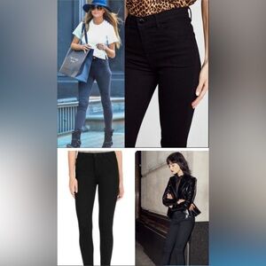 J Brand Dark Grey Black Skinny Jean Sz 27